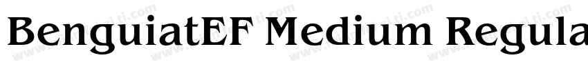 BenguiatEF Medium Regular字体转换